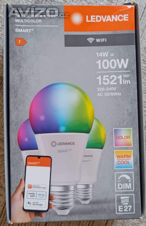 WiFi žárovky Ledvance barevné stmívatelné