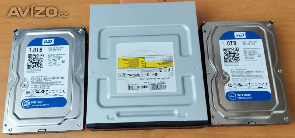 Prodám dva HD Western Digital + vypalovačku DVD, CD Samsung