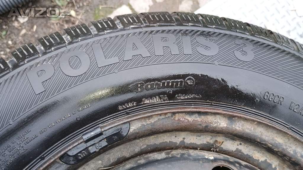 Foto inzerátu Zimní pneu 165/80 R14, 8mm na disku 4x100 (#170)