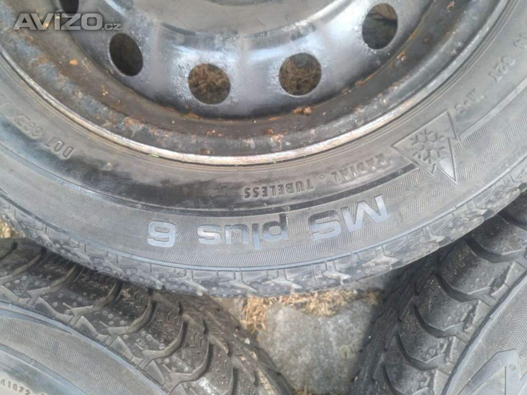 Foto inzerátu Zimní pneu 175/65 R14, 6mm na disku 4x108 (#105)
