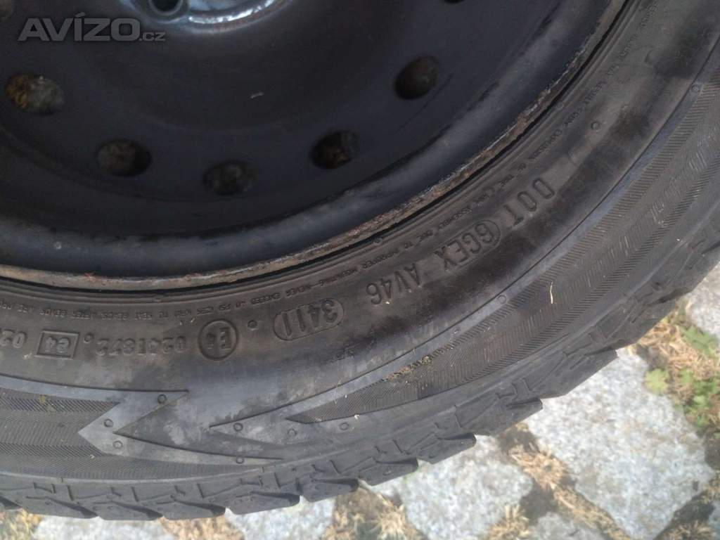 Foto inzerátu Zimní pneu 175/65 R14, 6mm na disku 4x108 (#105)
