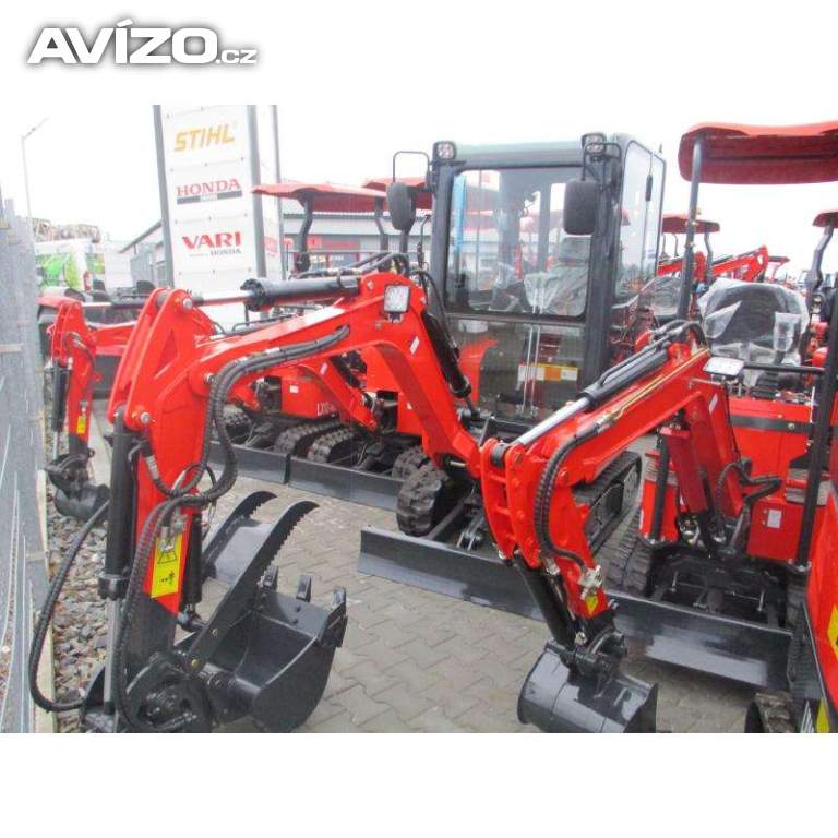 Minibagr YTO LX-22-9B 2000kg nový typ s kabinou!!