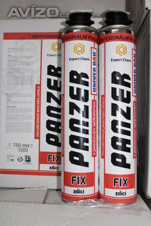 Zdící montážní pistolová pěna PANZER FIX 750 ml