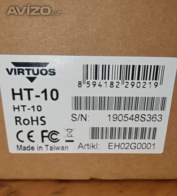 Scanner VIRTUOS HT-10, USB, černá nová,záruka