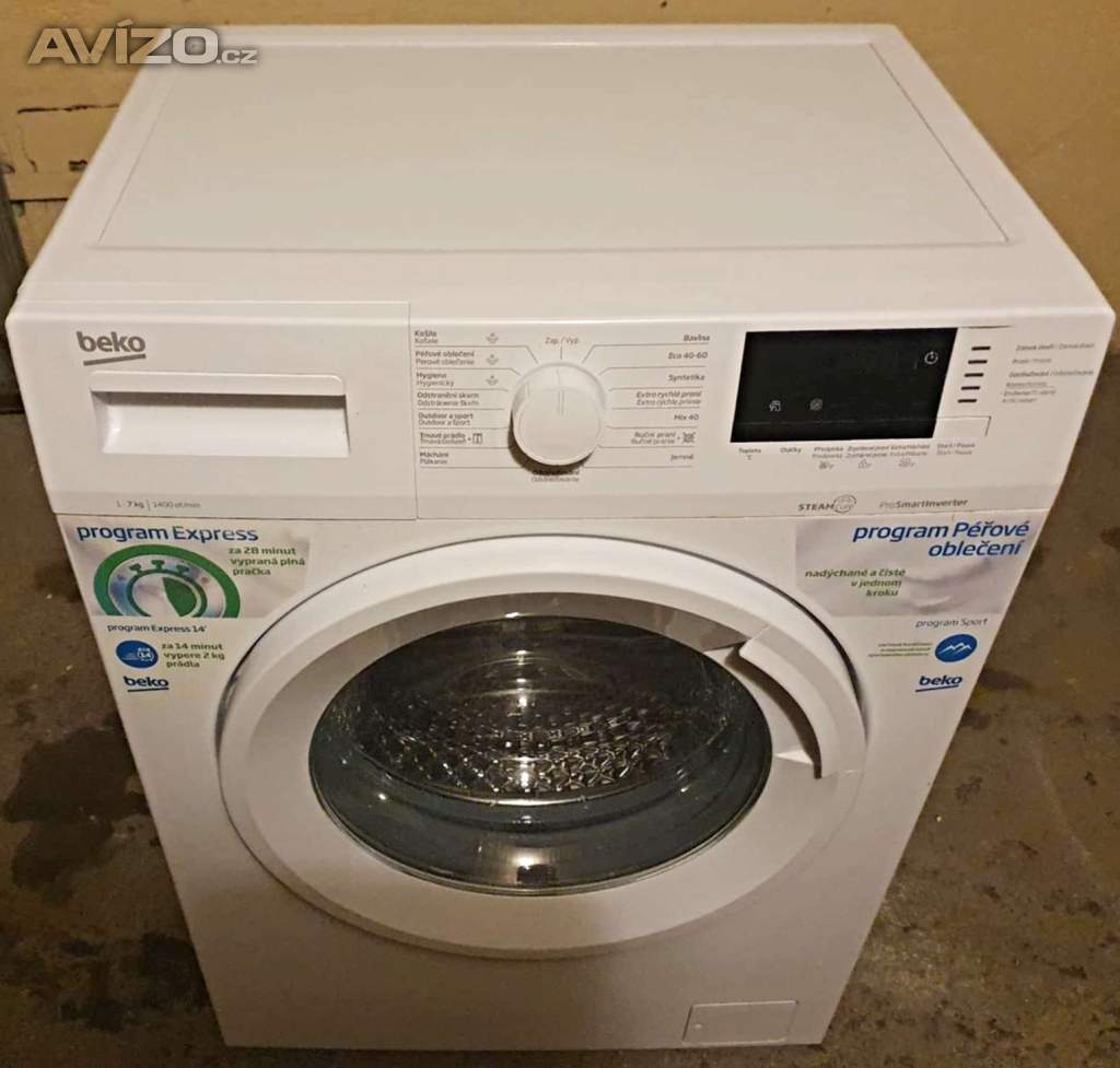 PRACKA BEKO XWUE7712CSX0,BOCNI PLNENI,7KG,ZANOVNI,1400 OT.