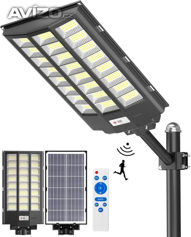 Gefolly SL-1300W Solární LED Venkovní Pouliční Světlo