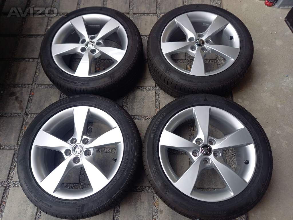Škoda Fabia III/Rapid- NOVÝ letní Alu komplet 215/45/R16