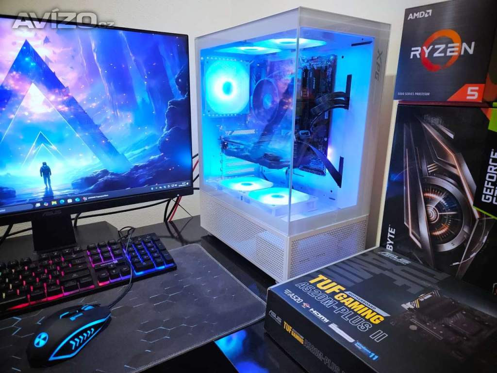 Herní PC AMD Ryzen 5 3600, GTX1660Ti, 16GB, SSD 1TB, WIFI+BT, ARGB, NOVÉ/ZÁRUKA