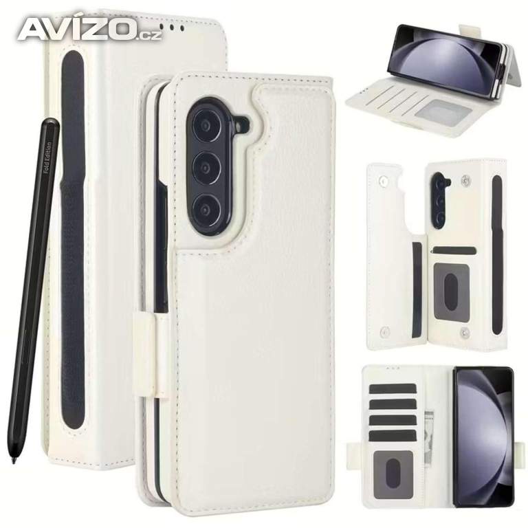 SAMSUNG Z FOLD 5,OBAL-BILY,NEPOUZITY,KRASNY