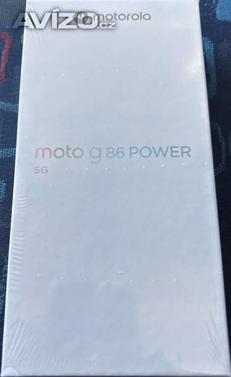 Prodám úplně nový mobil Motorola Moto G86 Power Ed. 5G 256GB, modrá