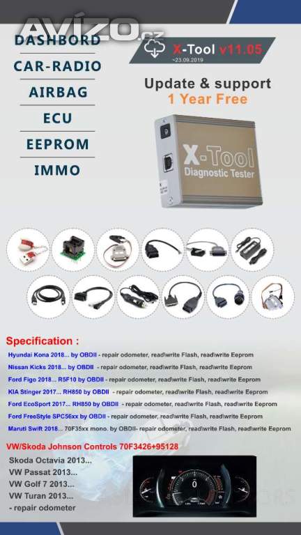 X-tool 2025 full. Sada adaptérů