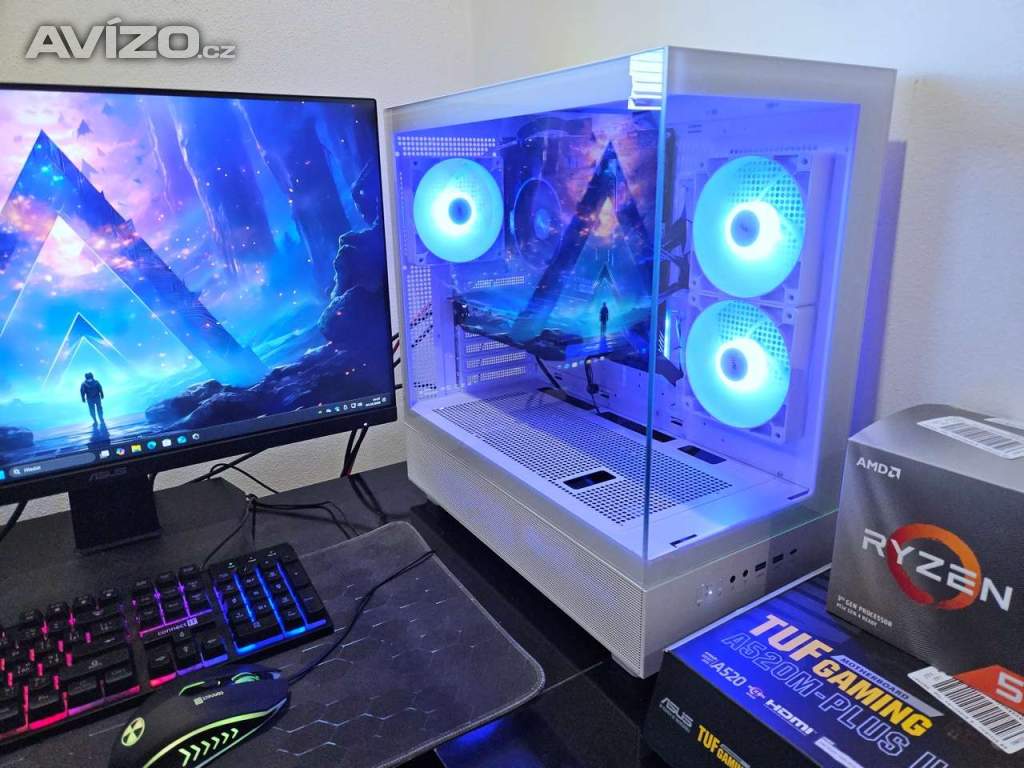 Herní PC AMD Ryzen 5 3600, GTX1660 SUPER, 16GB, SSD 1TB, WIFI+BT, ARGB, NOVÉ/ZÁRUKA