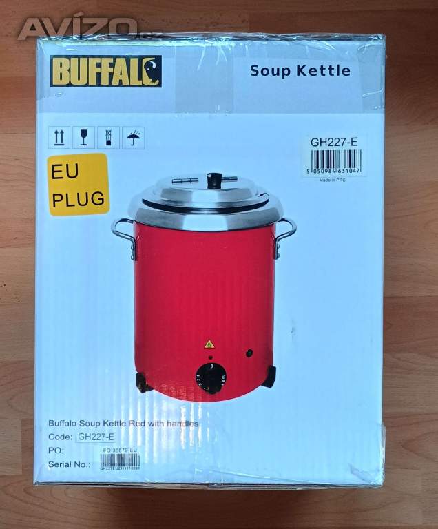 Buffalo Konvice na polévku s držadly 5,7L, 1500W