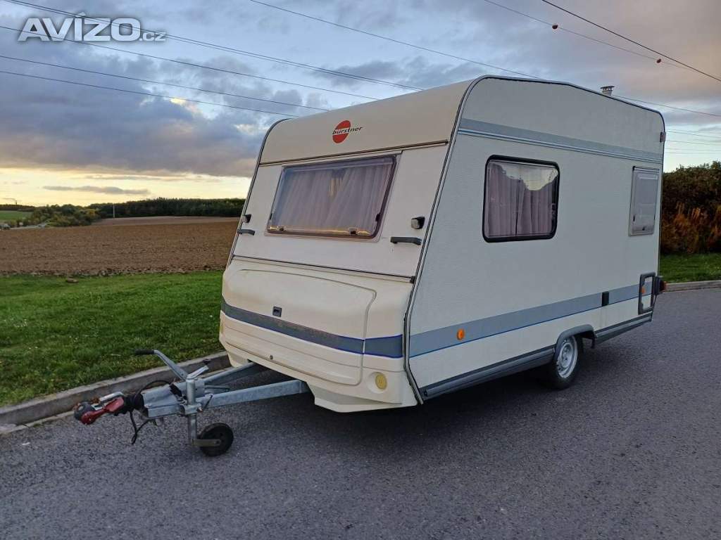 Karavan Bürstner + toaleta + předstan + nová STK + 100 km/h 