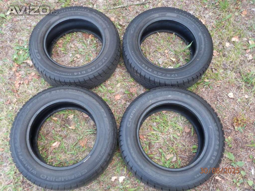 4xZimní gumy CHAMPIRO 175/65 R14  2x8MM 2x7,3MM 
