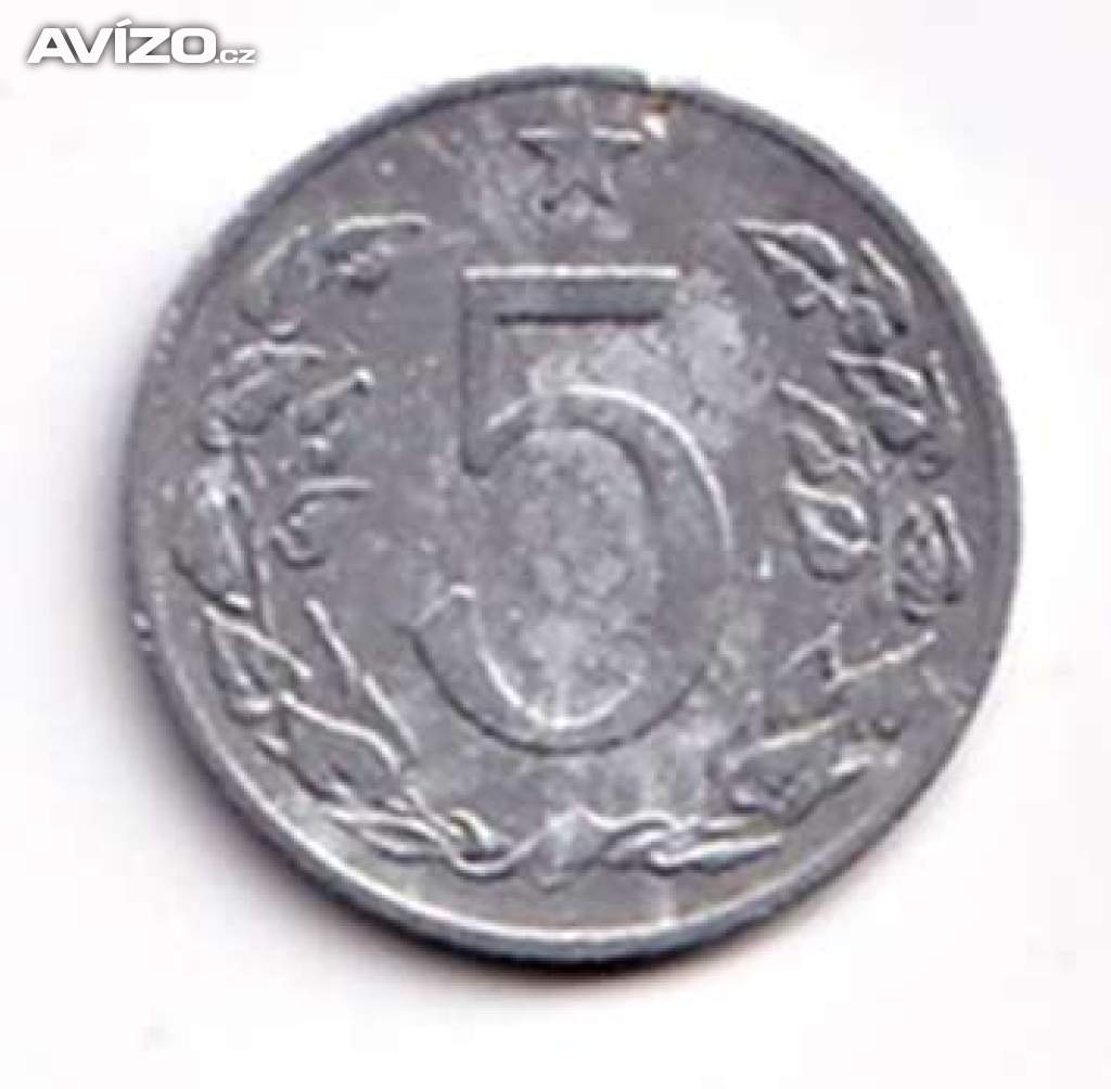5 haléř ČSR  1954	