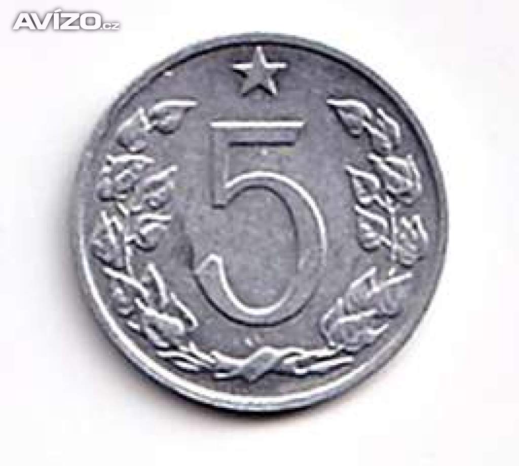 5 haléř ČSR  1976	