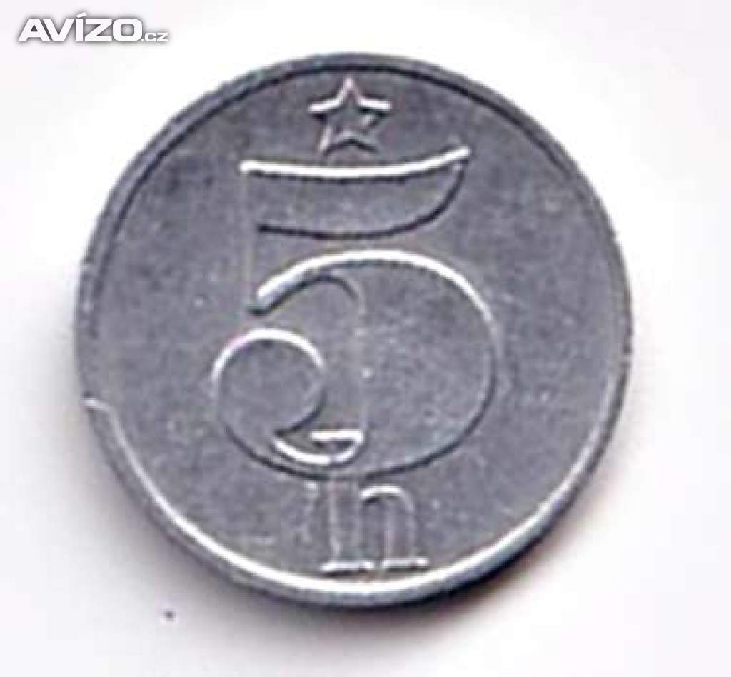 5 haléř ČSR  1986