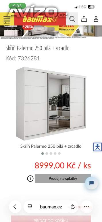 Palermo skříň, NOVÁV KRABICÍCH 