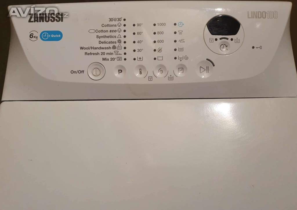 PRACKA ZANUSSI,HORNI PLNENI,6KG,JAKO NOVA,PLNE FUNKCNI