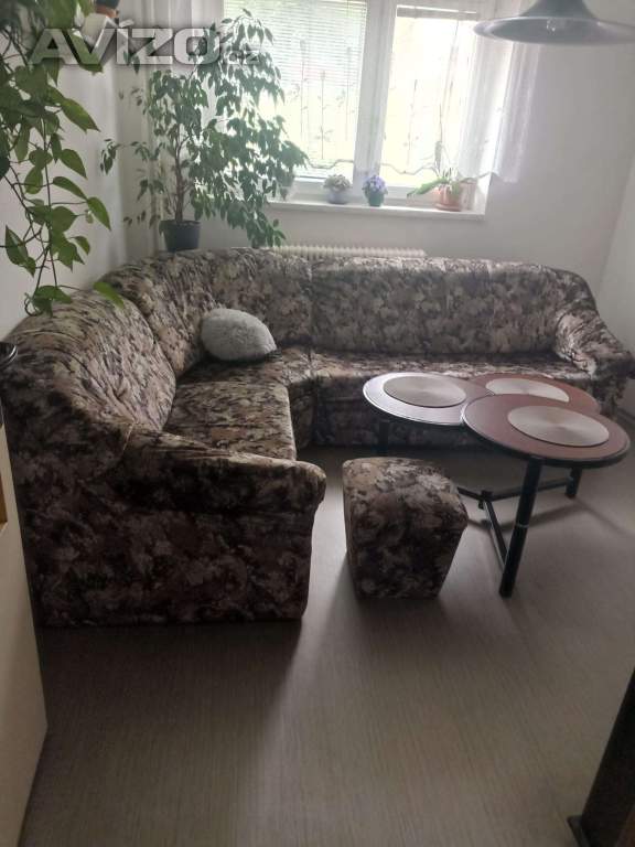 Rohová třídílná sedací souprava 