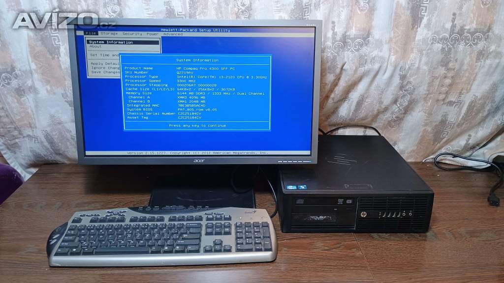PC#215 repasovaný počítač HP Compaq, Core i3