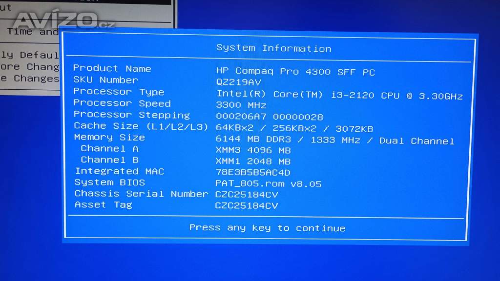 Foto inzerátu PC#215 repasovaný počítač HP Compaq, Core i3