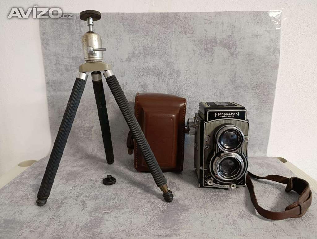 Fotoaparat Flexaret automat + koz.pouzdro + stativ