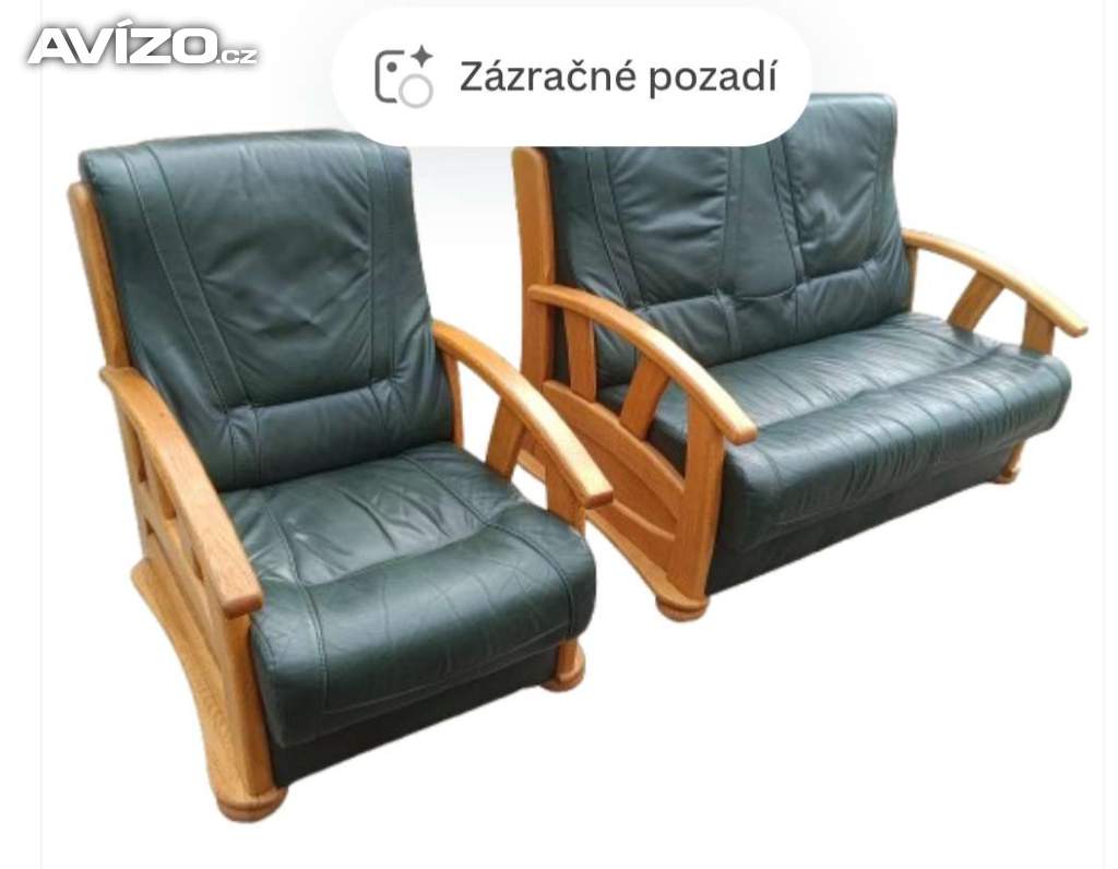 Kožená sedačka 2+ 1