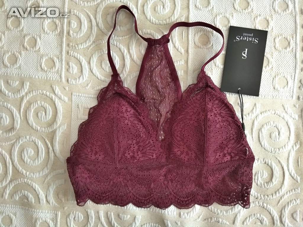 Vínově červená braletka Sisters Point - XS