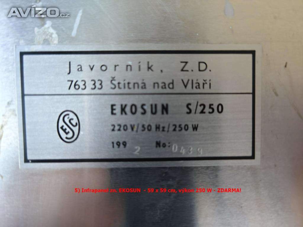 Foto inzerátu Infrapanely pro úsporné a zdravé vytápění