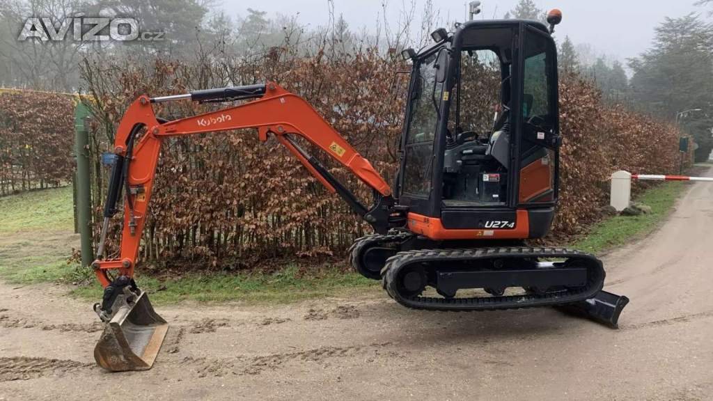 Kubota U27-4 •minibagr•2,5t-1080mth