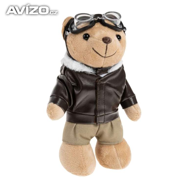 Plyšový medvídek Pilot - hnědý
