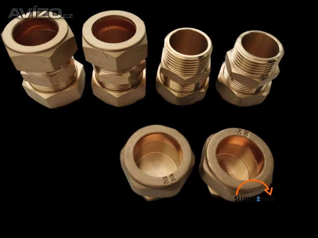  Tvarovky pro připojení beztlakového solárního ohřívače vody