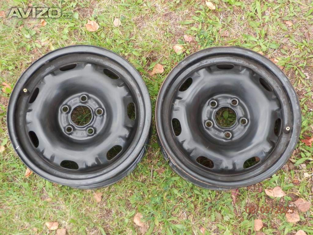 2xPlechové disky na ŠKODA FABIA 2  velikost 14tky. ET 37 cena za oba:500kč.