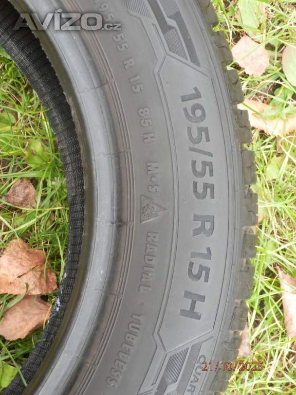 Foto inzerátu 4xCeloroční gumy BARUM  195/55 R15  2x8MM 2x7,2MM