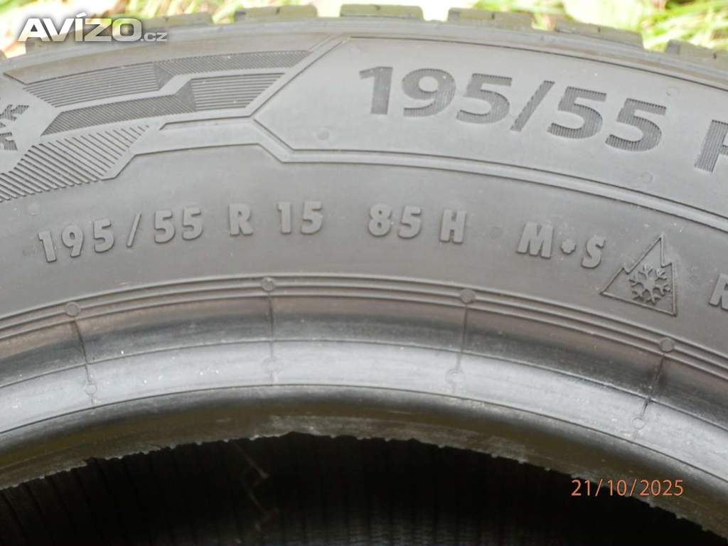 Foto inzerátu 4xCeloroční gumy BARUM  195/55 R15  2x8MM 2x7,2MM