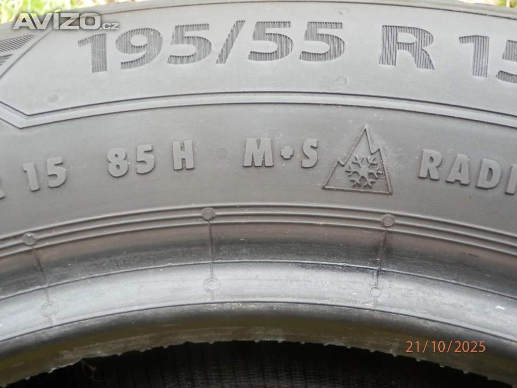 Foto inzerátu 4xCeloroční gumy BARUM  195/55 R15  2x8MM 2x7,2MM