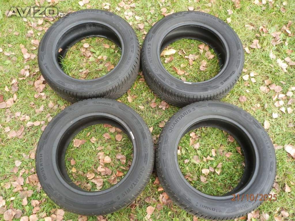 Foto inzerátu 4xCeloroční gumy BARUM  195/55 R15  2x8MM 2x7,2MM