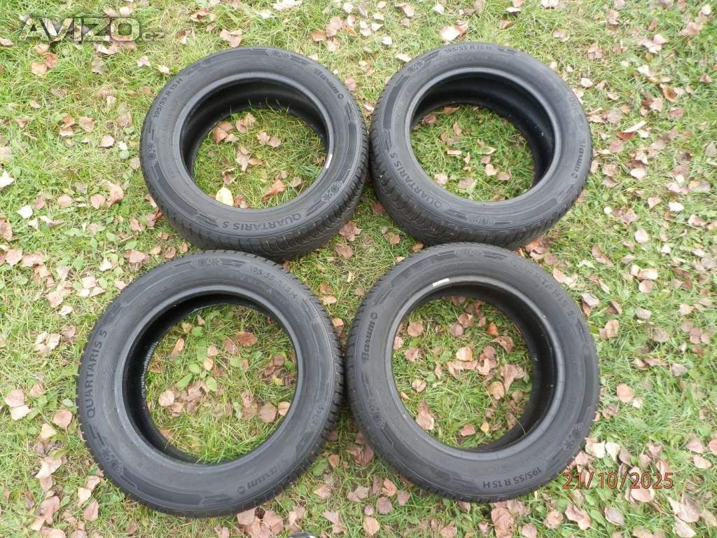 Foto inzerátu 4xCeloroční gumy BARUM  195/55 R15  2x8MM 2x7,2MM