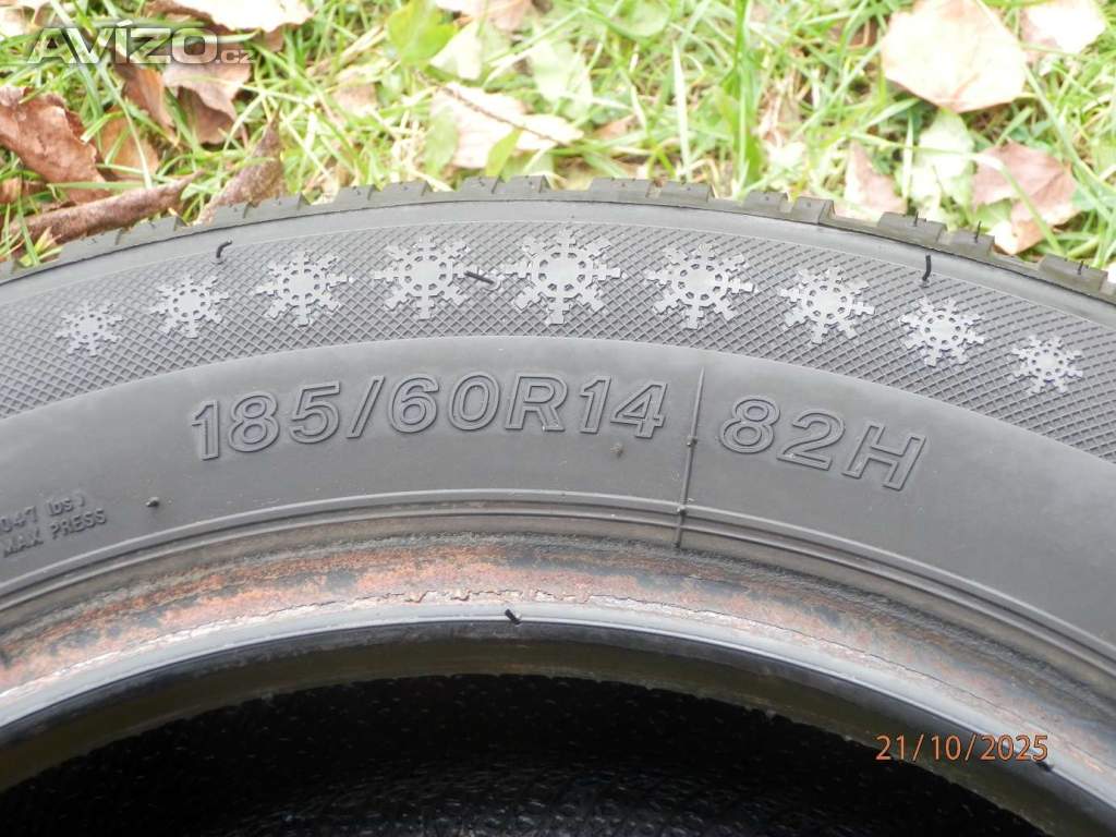 Foto inzerátu 4xZimní gumy LASSA 185/60 R14  2x6,2MM 2x5,1MM