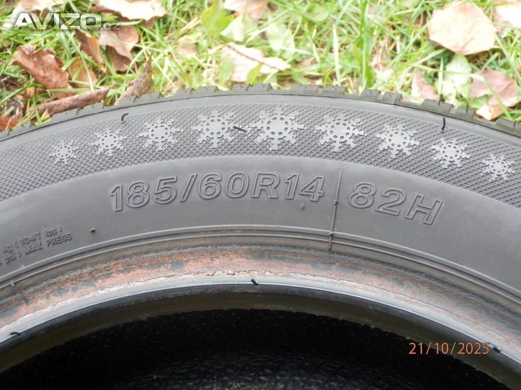Foto inzerátu 4xZimní gumy LASSA 185/60 R14  2x6,2MM 2x5,1MM