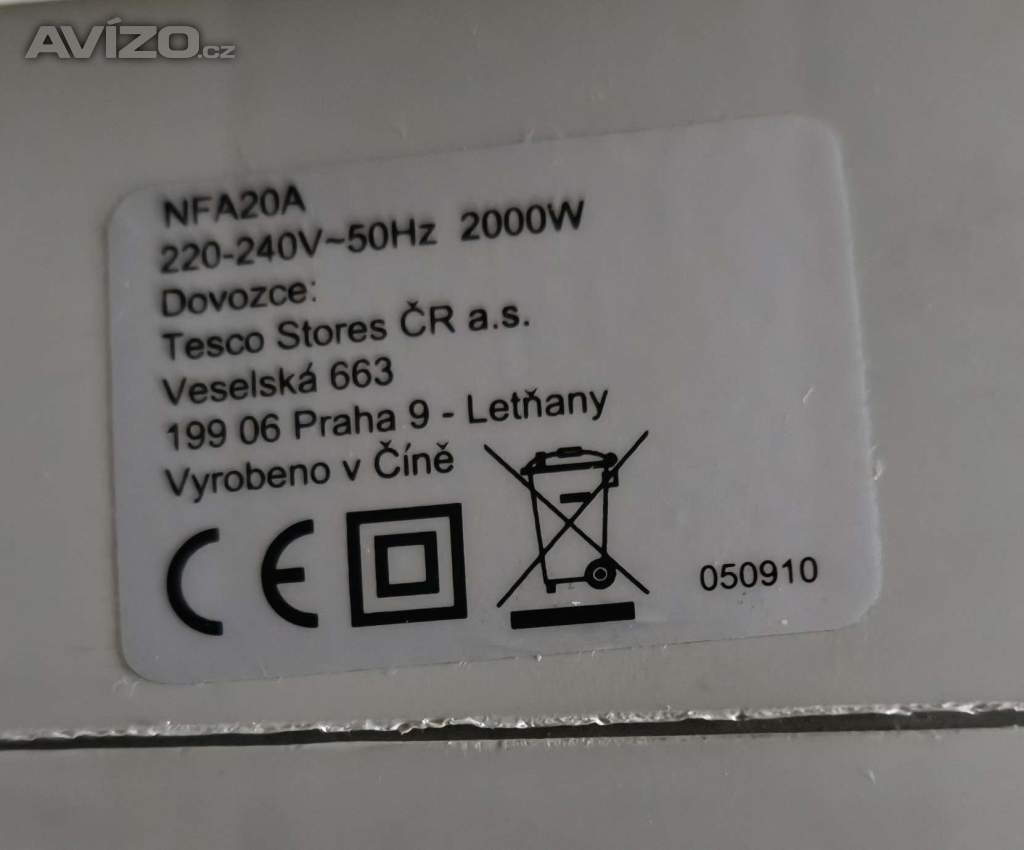 Foto inzerátu Ventilátorové topení