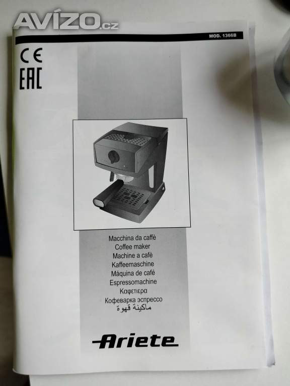 Foto inzerátu Kávovar Ariete Picasso