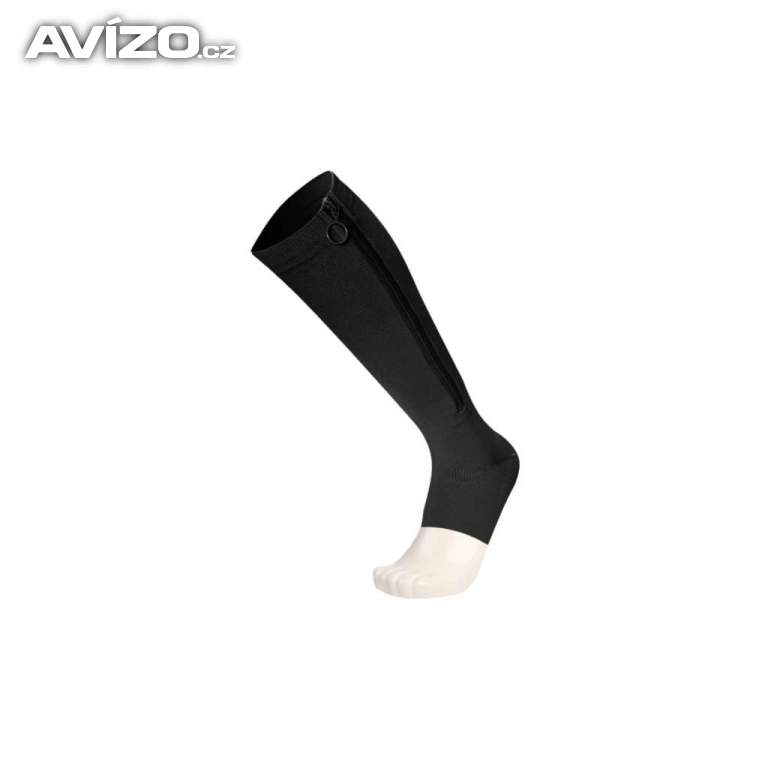 Foto inzerátu Kompresní podkolenky se zipem ZBCH otevřená špice - černé