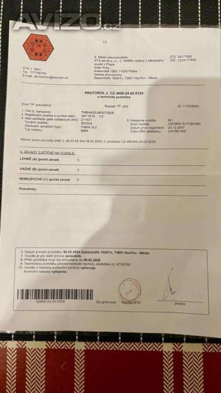 Foto inzerátu Skoda Fabia