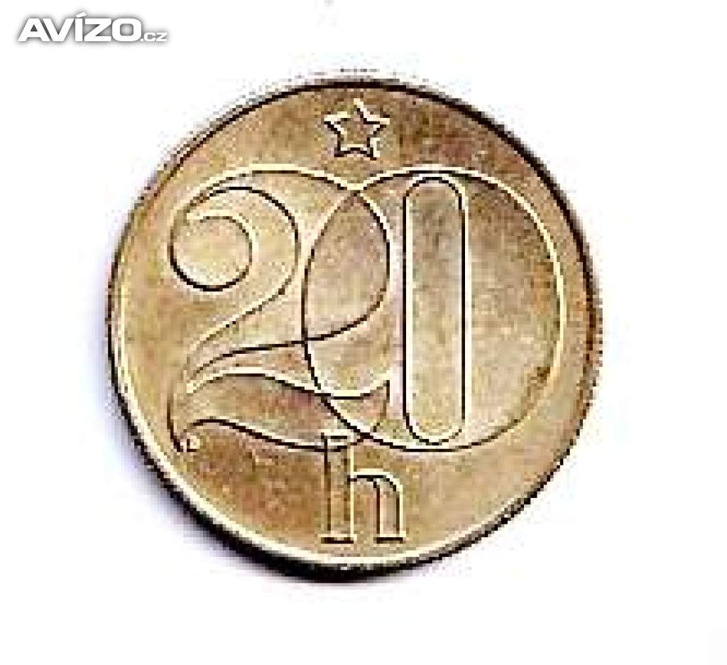 20 haléř ČSR  1989	