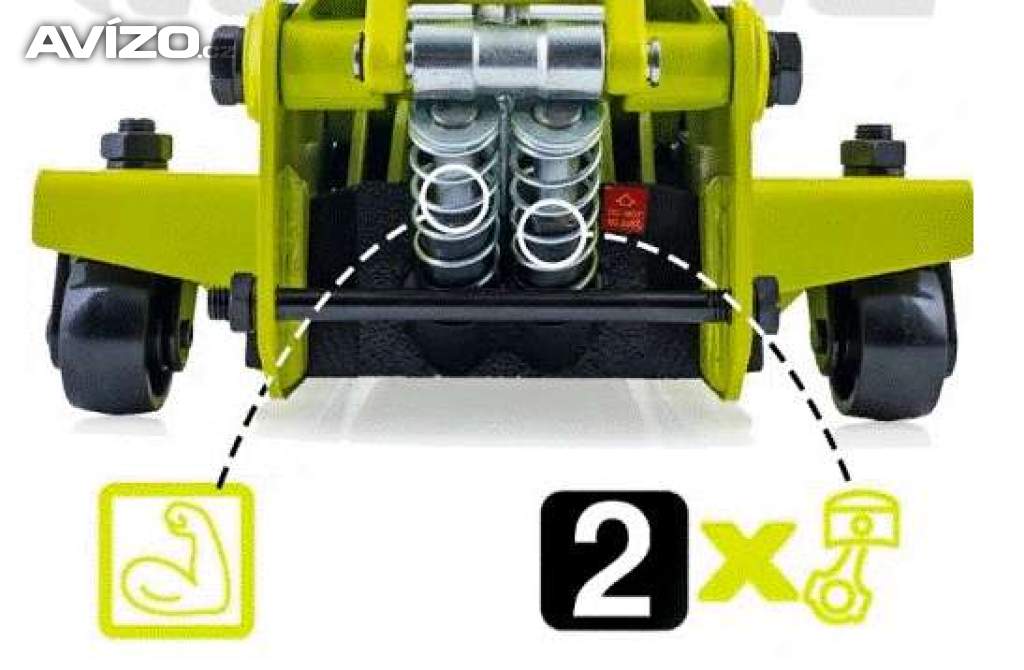 Foto inzerátu Nízkoprofilový zvedák 3T, Dvoupístkový, Nový, Nepoužitý