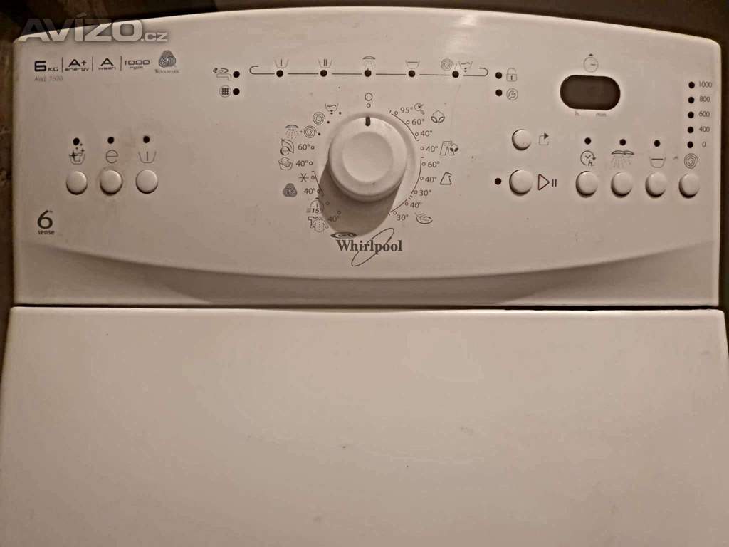 PRACKA WHIRLPOOL,HORNI PLNENI,6KG,DISPLEJ,PLNE FUNKCNI ,TRIDA A+