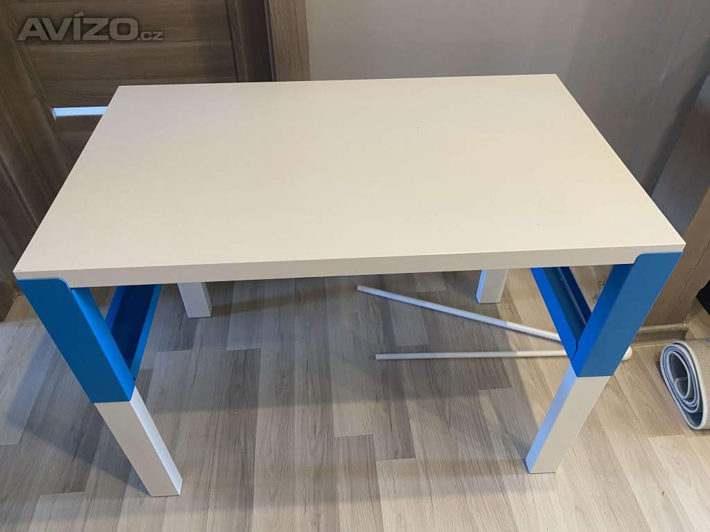 Foto inzerátu IKEA PAHL Psací stůl, bílý/tyrkysový, 96 x 58 cm